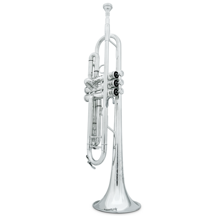 XO Brass 1602S Bb Yellow Brass Trumpet - Silver Plated
