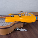 Powers Electric A-Type Electric Guitar - Signal Yellow - #B058