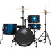 Ludwig Pocket Kit Complete 4-Piece Beginners Drum Set - Blue Stardust