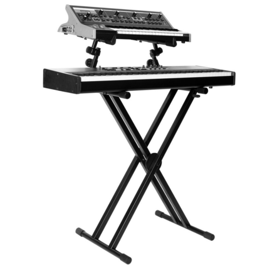 On-Stage KS7292 Double-X ERGO-LOK Keyboard Stand with Second Tier - New
