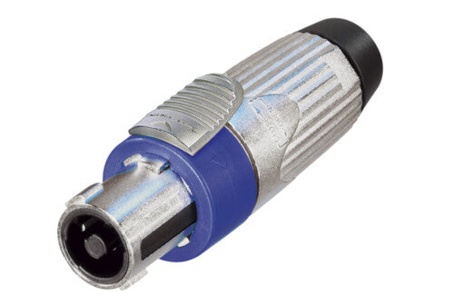 Neutrik NLT4FX 4 Pole Female Cable Connector Nickel Housing Chuck Type Strain Relief