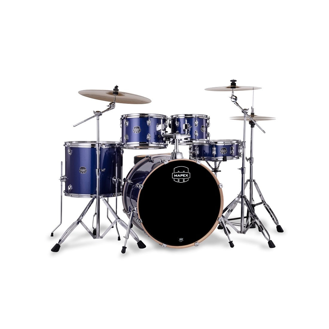 Mapex Venus Complete 5-Piece Drumset - Blue Sky Sparkle