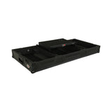 Pro X XS-CDM3KV10A9 WLTBL Fits 2x Pioneer CDJ 3000X Case / Pioneer DJM V10 / A9 Mixer w/ Laptop Shelf, All Black and Low profile Wheels