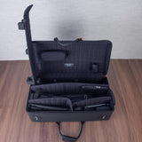 Marcus Bonna Quad Case for Alto and Soprano Saxophone, Flute, and Clarinet - Black / Royal Blue