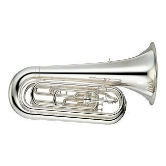 Yamaha YBB-201MSWC BBb 4/4 Marching Tuba - Silver Plated