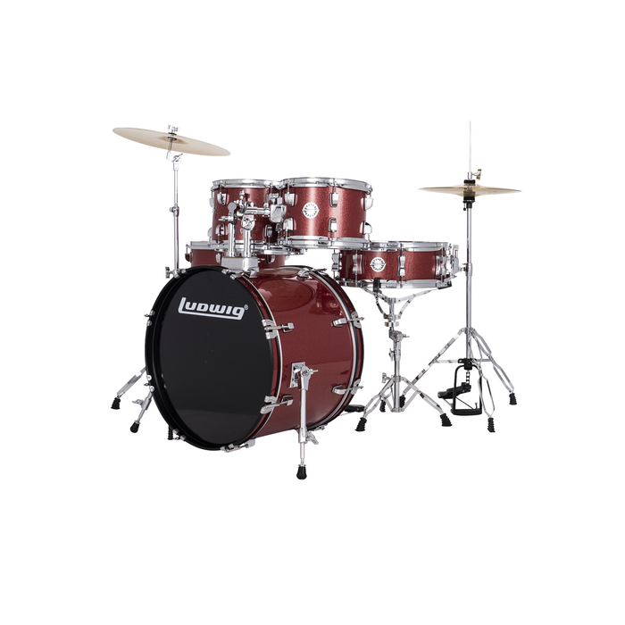 Ludwig Accent Drive Series 5-Piece Drum Kit - Red Sparkle