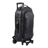 Gard 10-WBFLK Compact Triple Trumpet Wheelie Bag - Black Leather