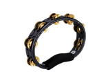 Meinl TMT1B-BK Hand Held Traditional Tambourine Brass Jingles 2 Rows