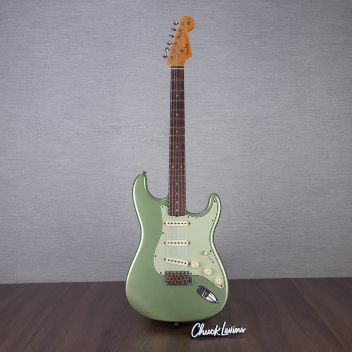 Fender Custom Shop '59 Stratocaster Journey Man Relic Electric Guitar - Faded/Aged Sage Green Metallic - #CZ581984