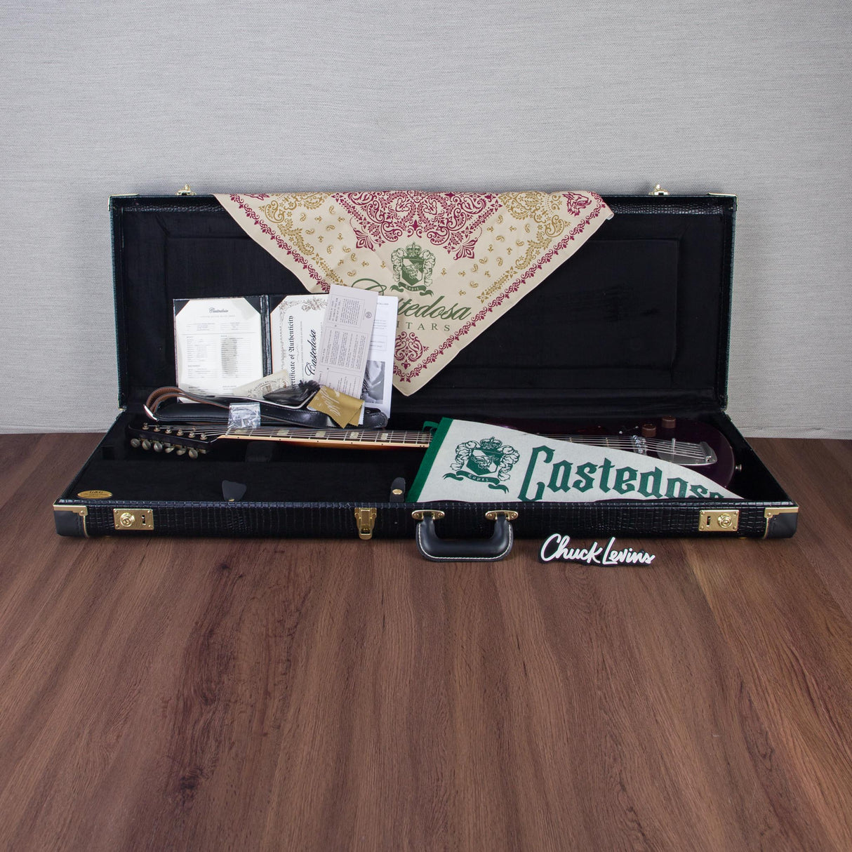 Castedosa Conchers Baritone Electric Guitar - Purple Metallic - #368