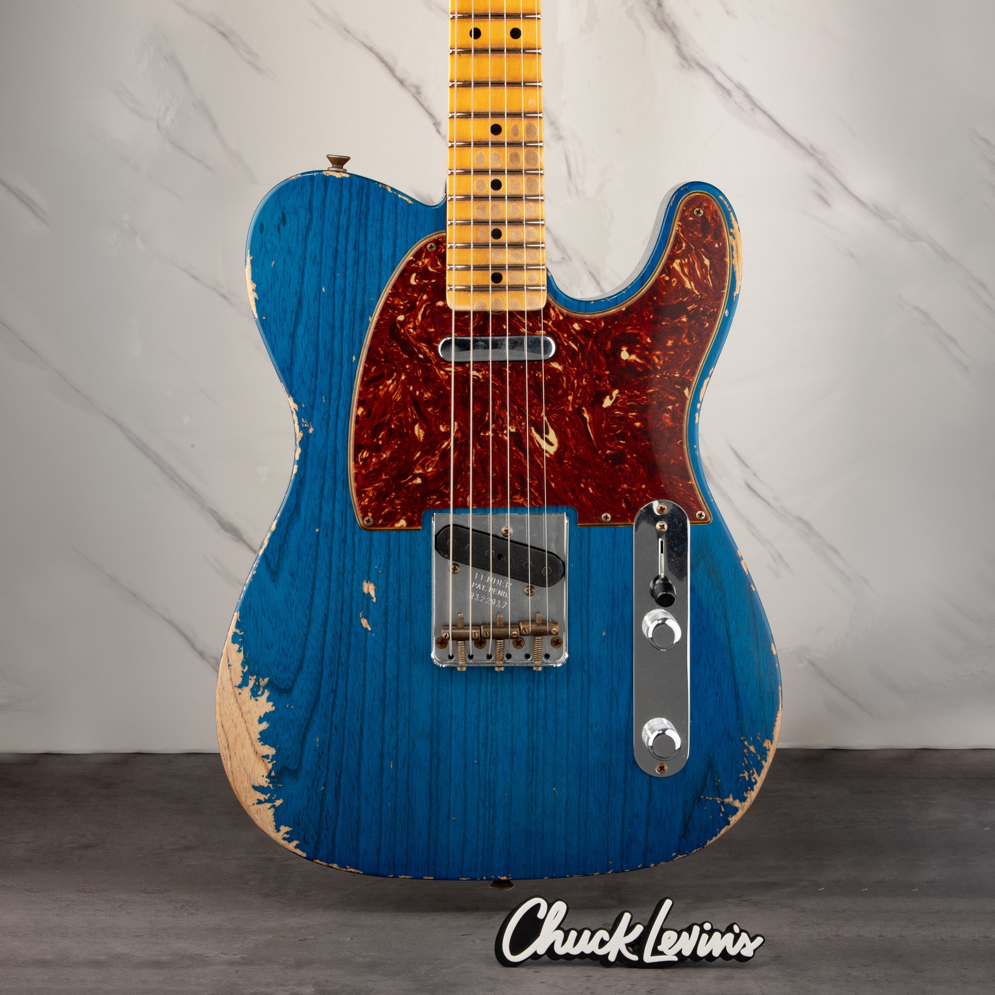 ちぃちぃパパ vintage Fender Fender Custom Shop 1952 Telecaster Heavy Relic - Sapphire Blue