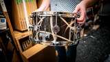DW 6.5 x 14-Inch Collector's Pure Oak Snare - Smoke Glass Contrail - New