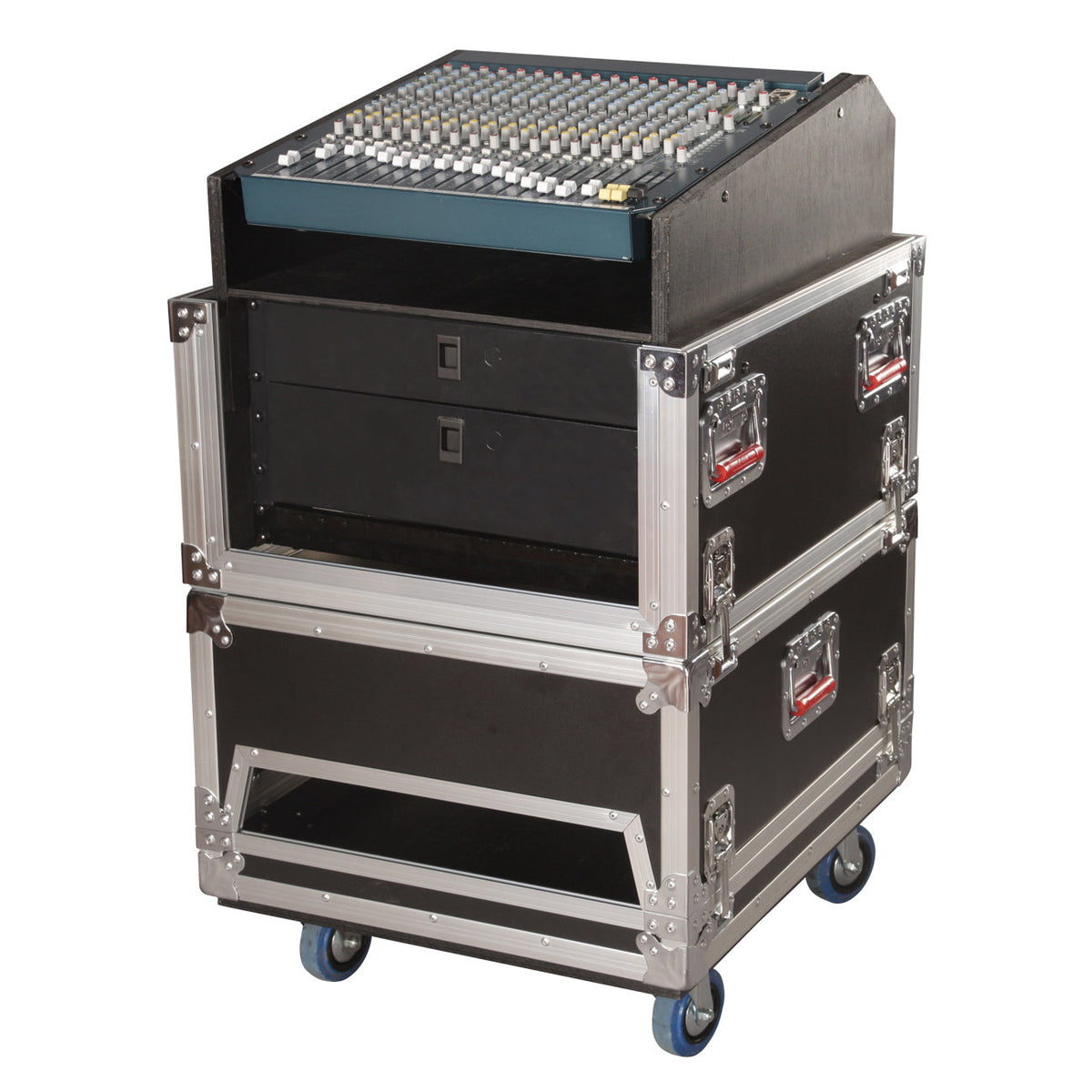 Gator Cases G-TOUR-GRC-1406 14U Top, 6U Bottom Audio Road Console Rack - New