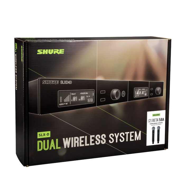 Shure SLXD24D/B58 Dual Wireless Microphone System - H55 Band