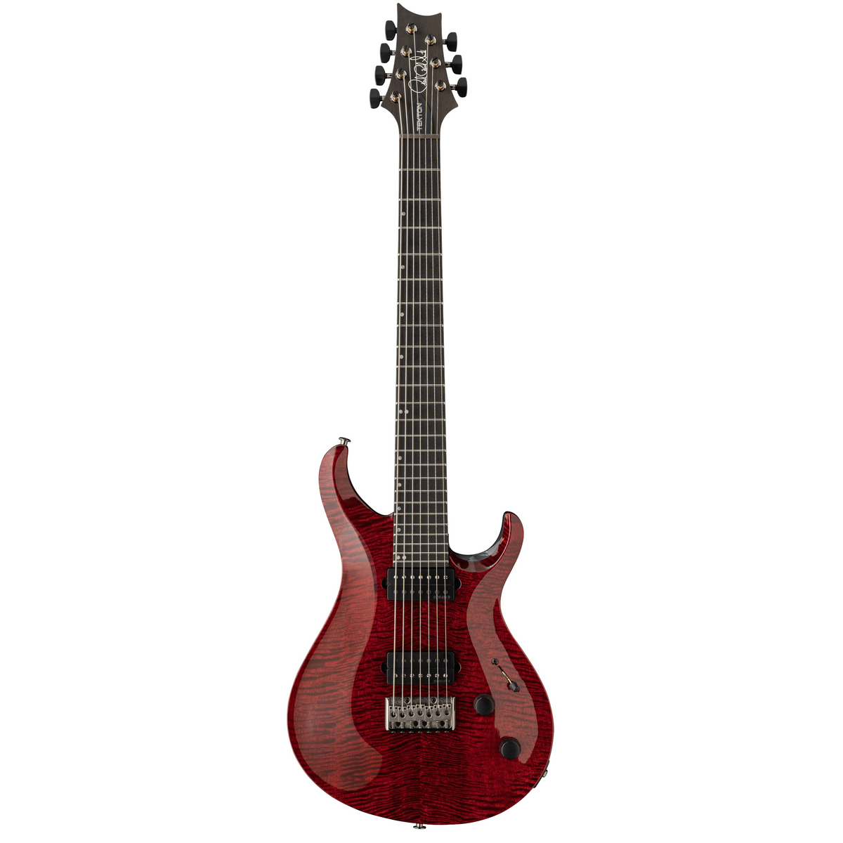 PRS Tekton SVN 7-String Electric Guitar with Black Satin Neck - Bloodstone Red