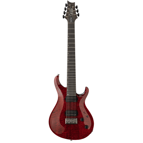 PRS Tekton SVN 7-String Electric Guitar with Black Satin Neck - Bloodstone Red