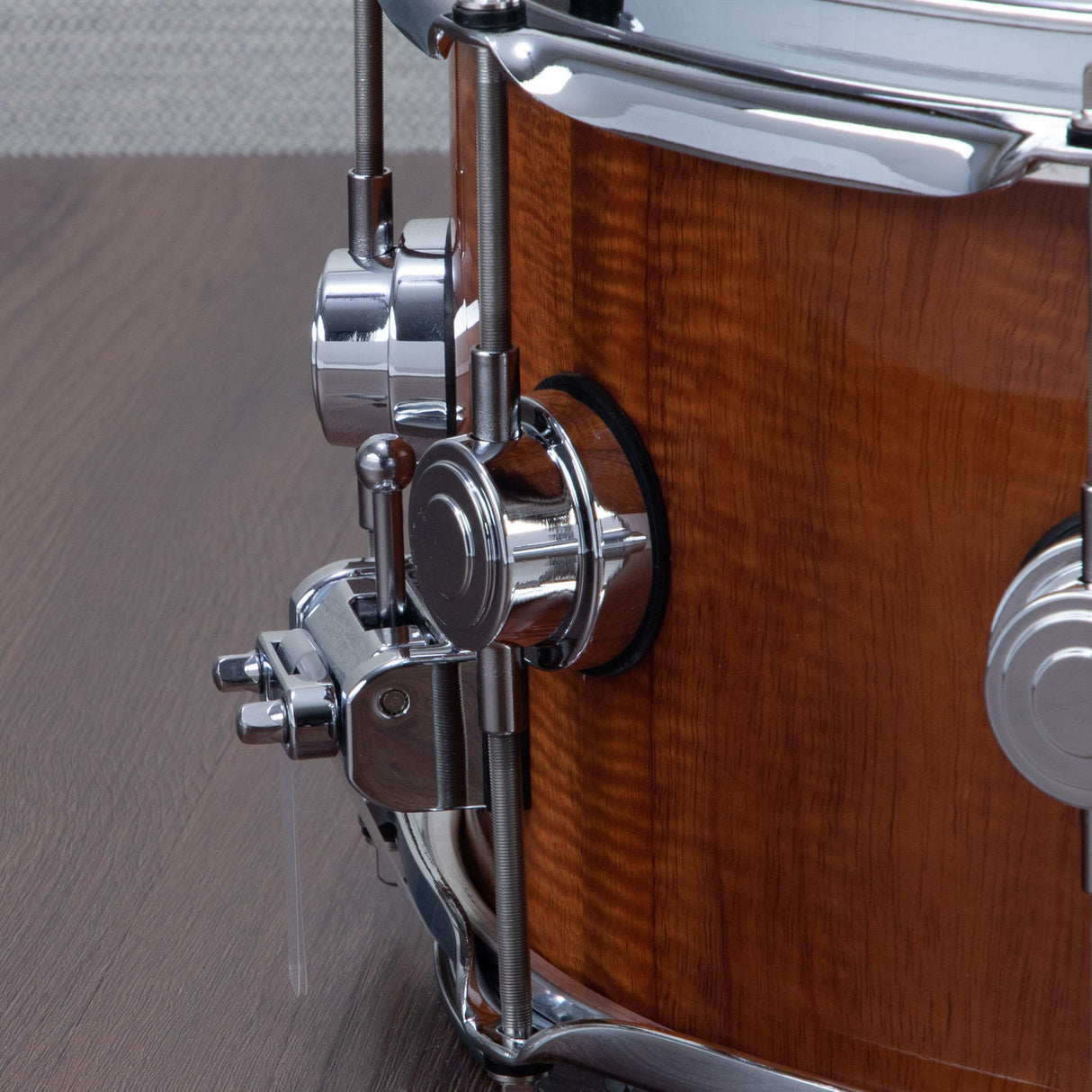 DW 6.5 x 14-Inch Collector's Maple Exotic Series Snare Drum - Natural Lacquer over Koa