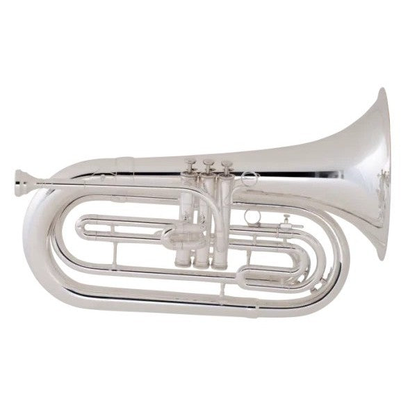 King Ultimate Marching Bb Baritone Horn - Silver-Plated