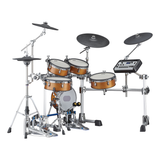 Yamaha DTX10K-X RW Electronic Drum Kit, TCS Pads - Real Wood Finish