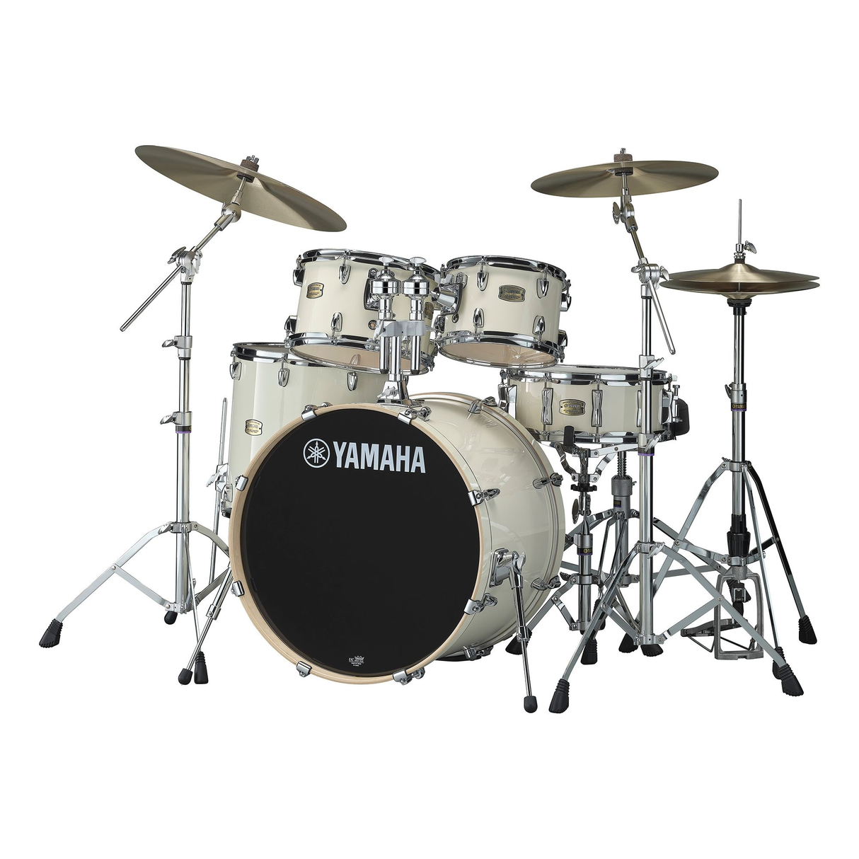Yamaha Stage Custom Birch 5-Piece Shell Pack with 20-Inch Kick and Hardware Pack- Classic White
