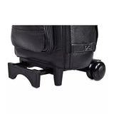 Gard 10-WBFLK Compact Triple Trumpet Wheelie Bag - Black Leather