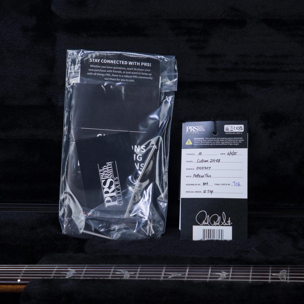 PRS Custom 24-08 10-Top Solid Body Guitar - Aurora Borealis - #250410307