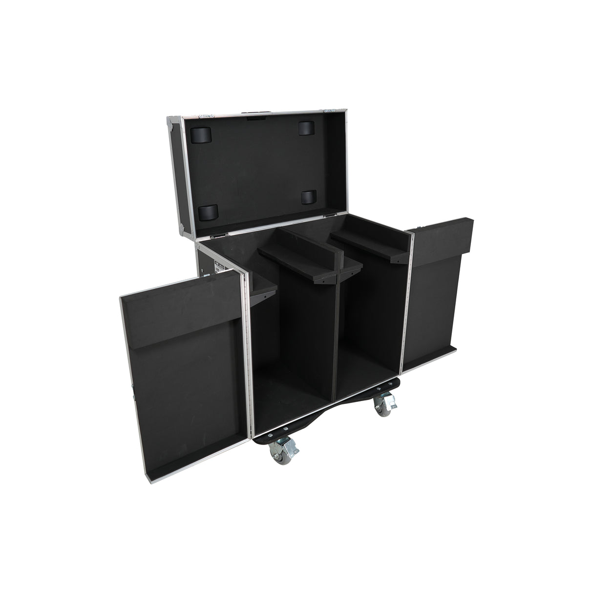 ProX XS-MH30WASHX2W for Two Moving Head Fixtures ATA Flight Style Road Case with Casters