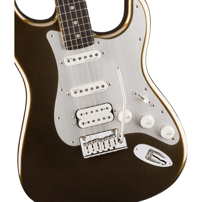 Fender American Ultra II Stratocaster HSS Electric Guitar, Ebony Fingerboard - Texas Tea