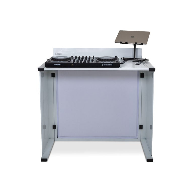 Headliner HL30081 Solana Portable DJ Booth - White
