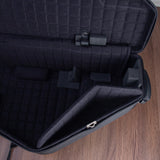Marcus Bonna Baritone Saxophone Low A Case with Wheels - Black with Orange Trim and Badge