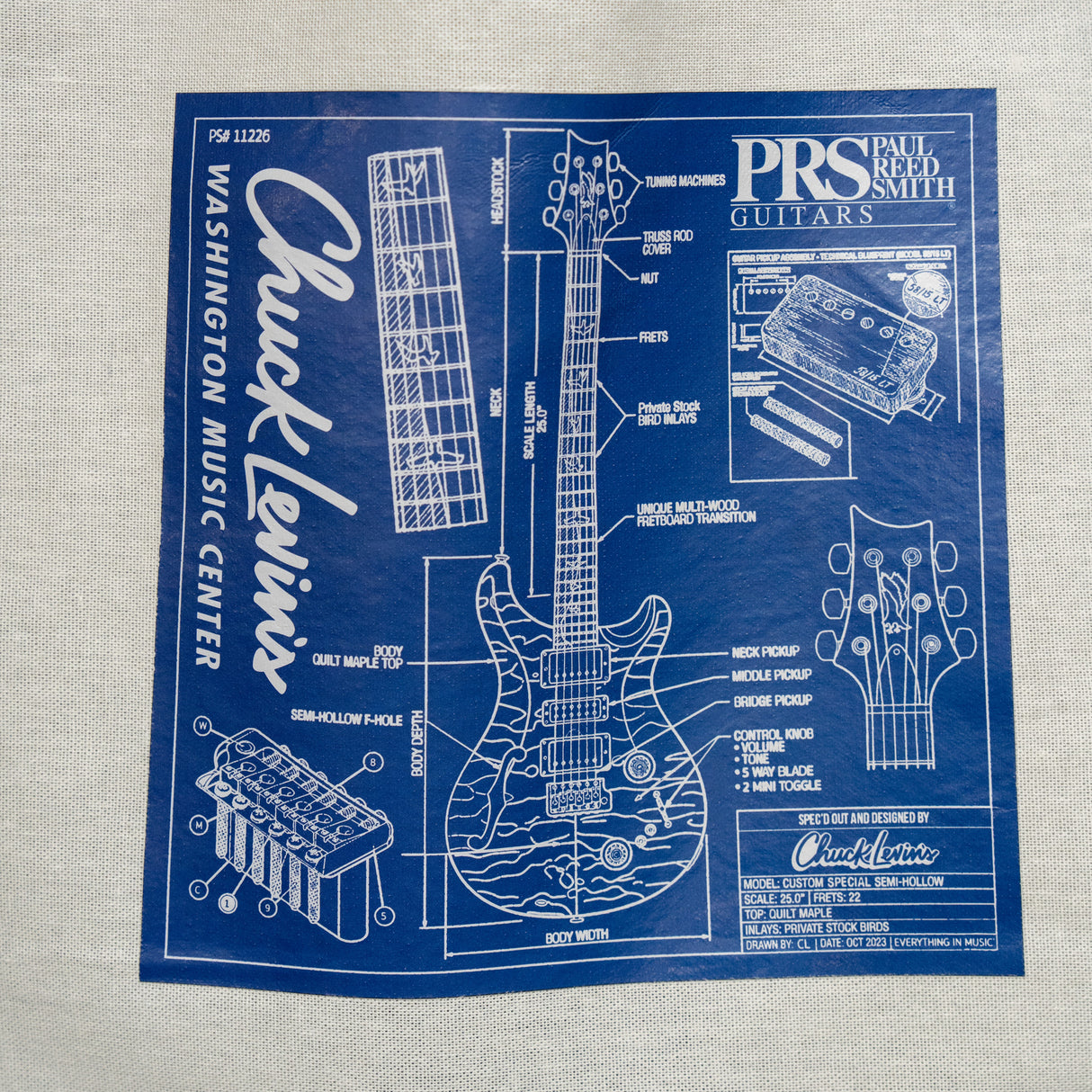 Chuck Levin's x PRS Guitars Limited Edition Tote Bag