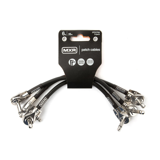 MXR 3PDCP06 6 Inch Patch Cables - 3-Pack / Black