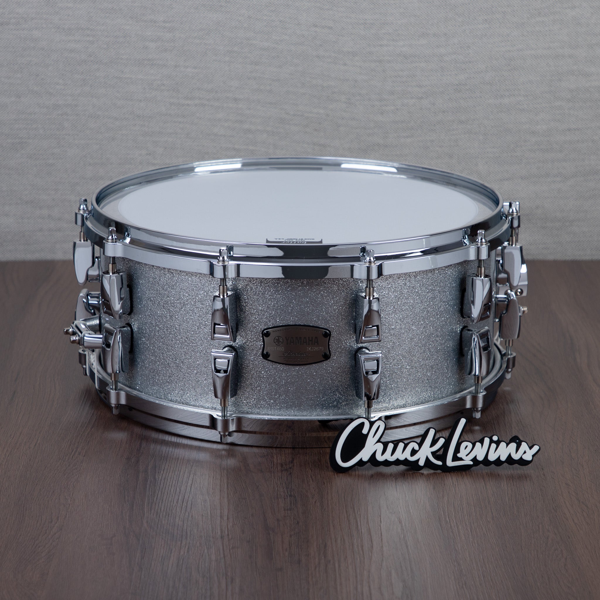 Yamaha 6 x 14-Inch Absolute Hybrid Maple Snare Drum - Silver
