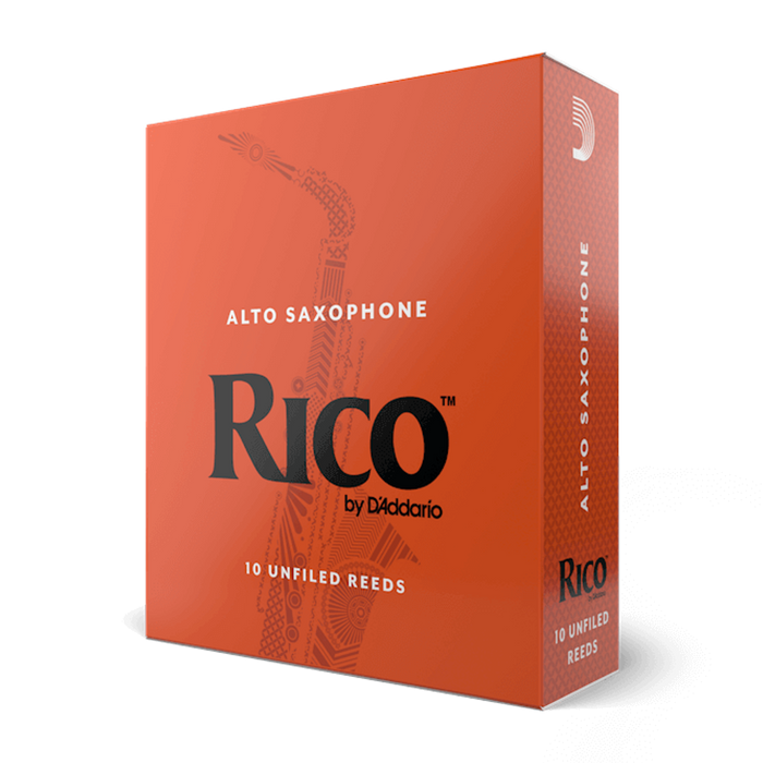 D'Addario RJA10 Rico Unfiled Alto Sax Reed 10-Pack - New,3.5