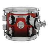 PDP 8 x 7-Inch Concept Maple Mounted Tom Drum - Red to Black Fade