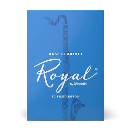 D'Addario REB10 Royal Filed Bass Clarinet Reed 10-Pack - New,2.5