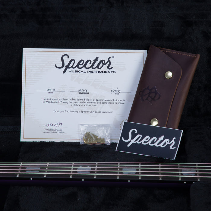 Spector USA NS-5 Electric Bass Guitar - Scary Burst - #1666