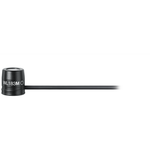 Shure WL183MB/O-TQG Low-profile Cardioid Lavalier Microphone - Black