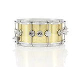 Drum Workshop 14" x 6.5" Collector's Series Bell Brass Snare Drum With Chrome Hardware