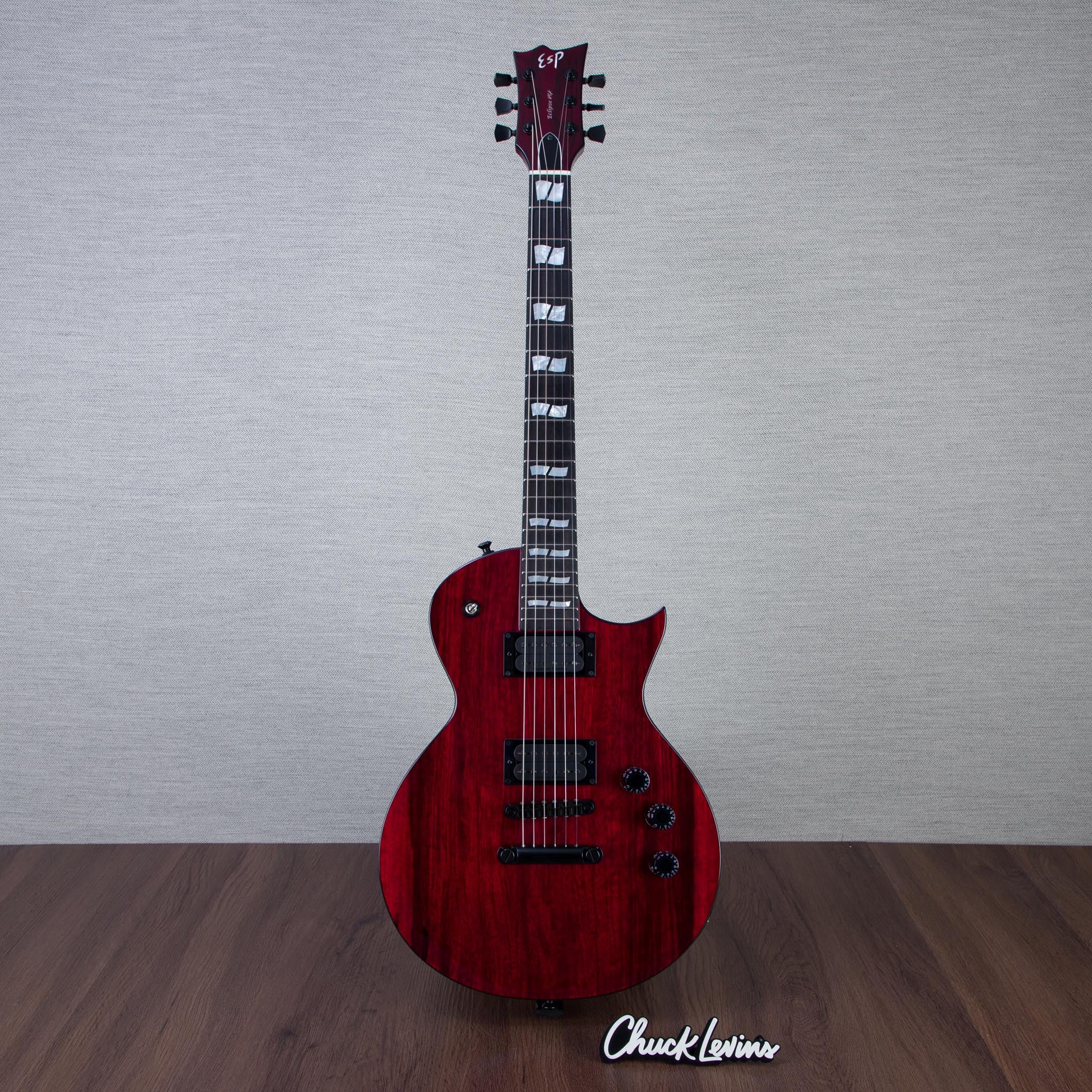 ESP USA Limited Edition Eclipse Electric Guitar - Black Limba