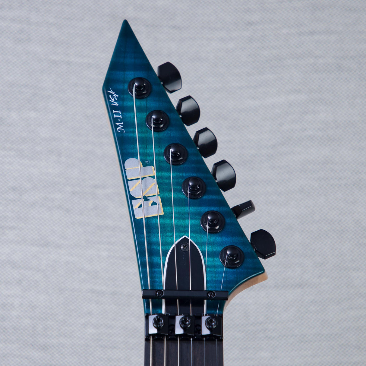 ESP USA M-II DX FR Electric Guitar - Aqua Marine Sunburst - #US26086