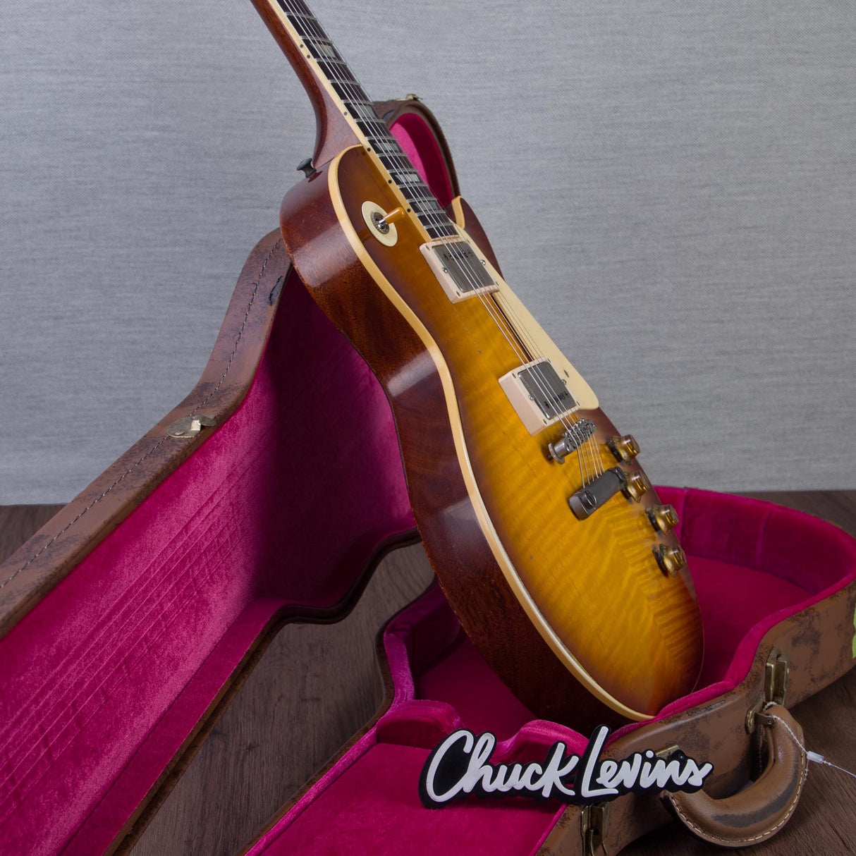 Gibson Custom Shop Murphy Lab 1959 Les Paul Standard Reissue Electric Guitar - Heavy Aged Golden Poppy Burst - #953341