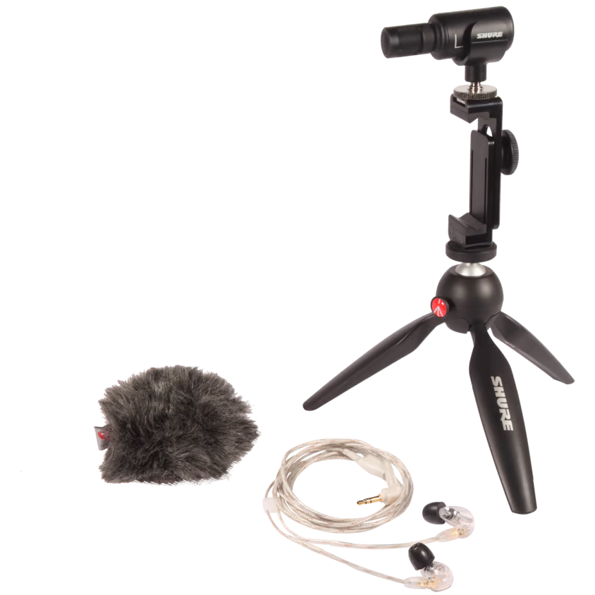 Shure MV88+SE215-CL Portable Videography Kit