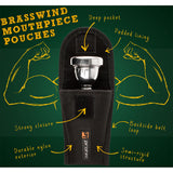 Protec Nylon Tuba Mouthpiece Pouch - Black