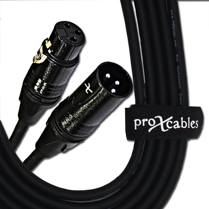 ProX XC-MIC25 25' Balanced High Performance Microphone Cable XLR-F to XLR-M