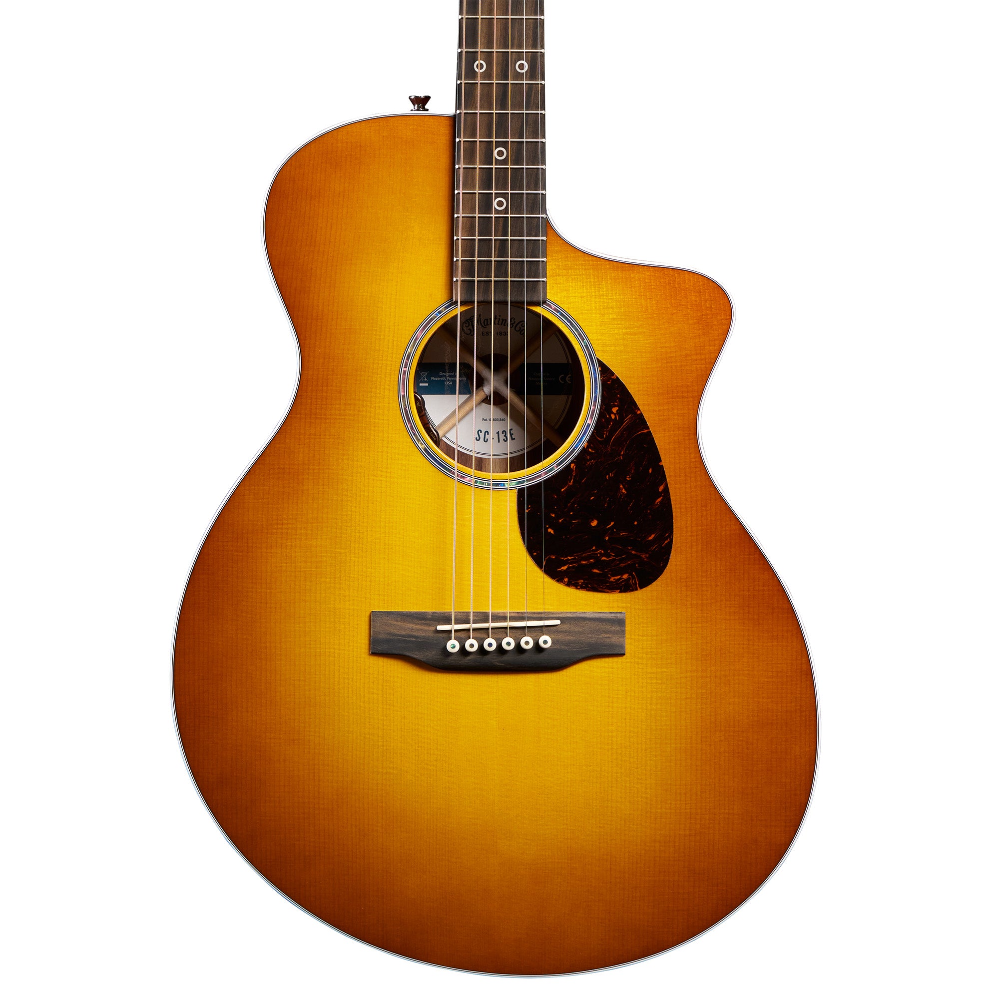Martin Road Series SC-13E Acoustic Electric Guitar - Modern Burst