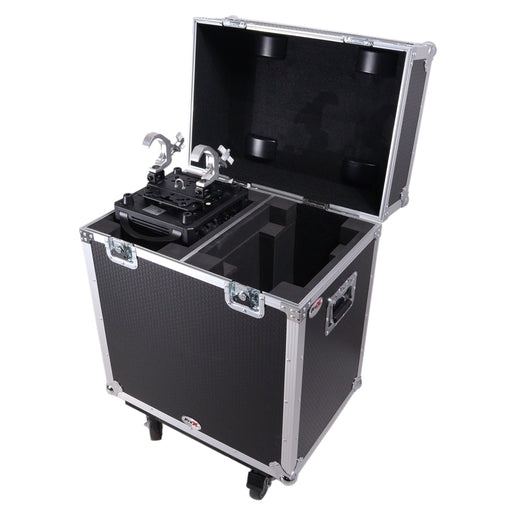 ProX XS-MH12RX2W Moving Head Lighting Road Case for ADJ Hydro Beam X12 Vizi Beam 12RX Fits 2 Units with 4" Casters