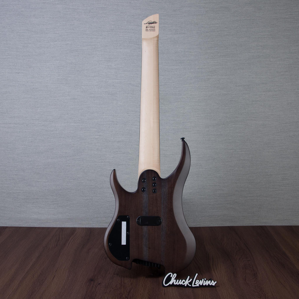 Legator Ghost Super Shred Multiscale 8-String Electric Guitar - Satin Black Flame - #IM25060482