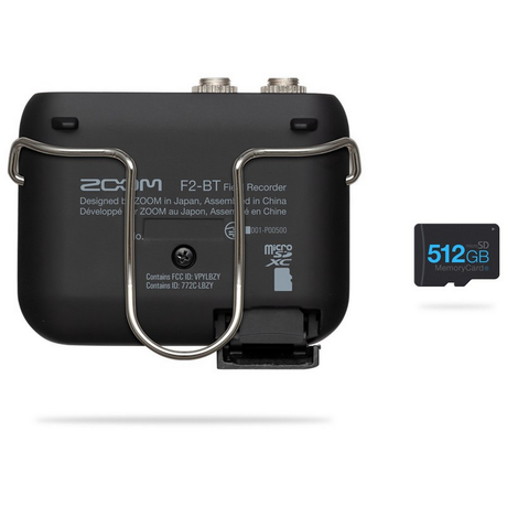 Zoom F2-BT Bluetooth Field Recorder And Lavalier Mic - Mint, Open Box