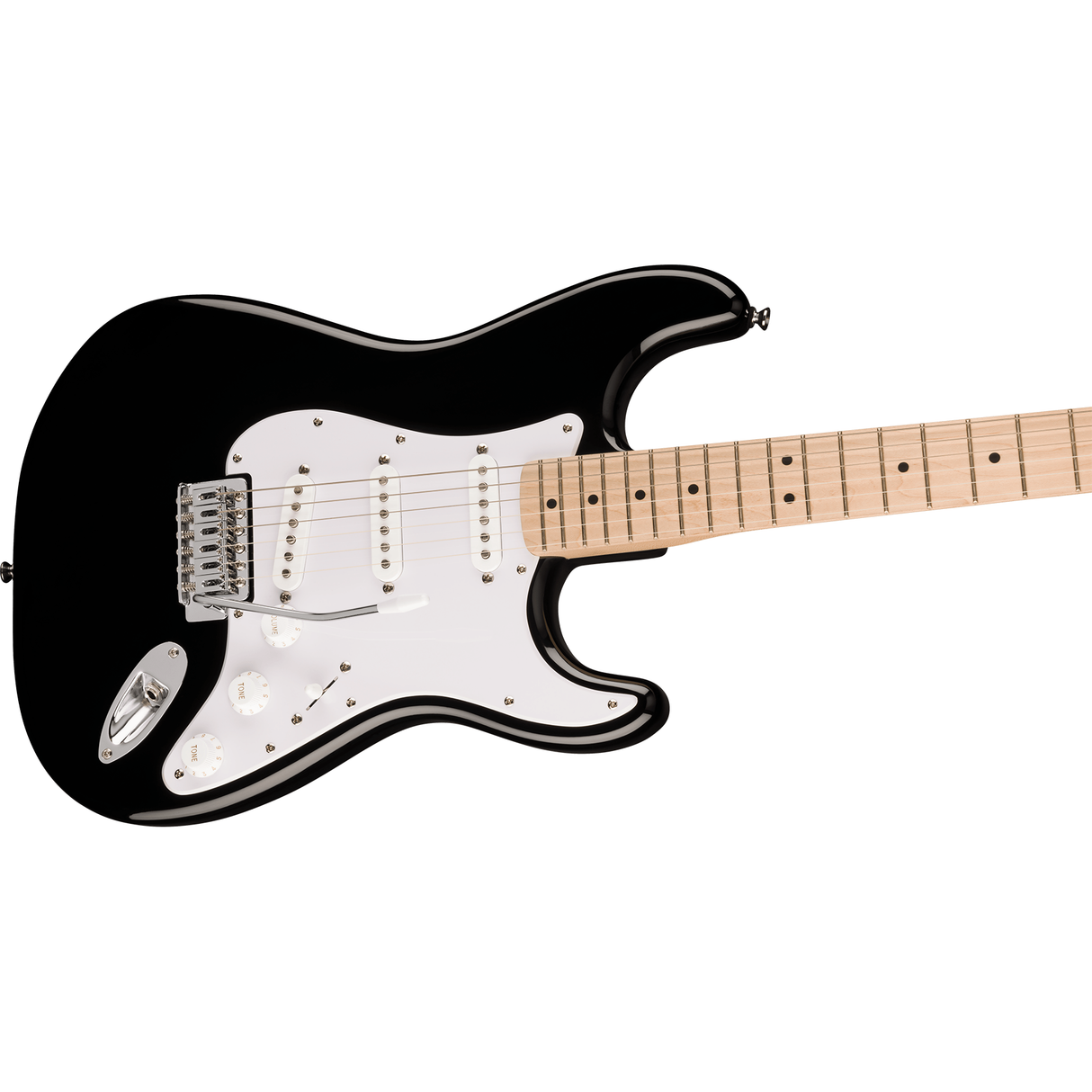 Squier Sonic Stratocaster Pack, Maple Fingerboard, Black, Gig Bag, 10G Amplifier - New